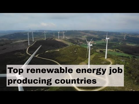 Top renewable energy job producing countries