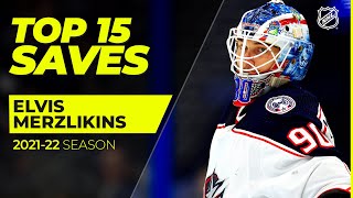 Top 15 Elvis Merzlikins Saves From 2021 - 22 Nhl