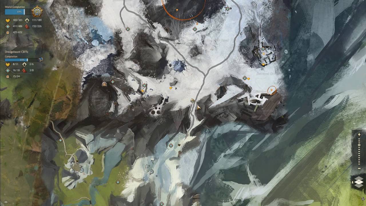 【Guild Wars 2】Dredgehaunt Cliffs Black Earth Coalmine Vista YouTube