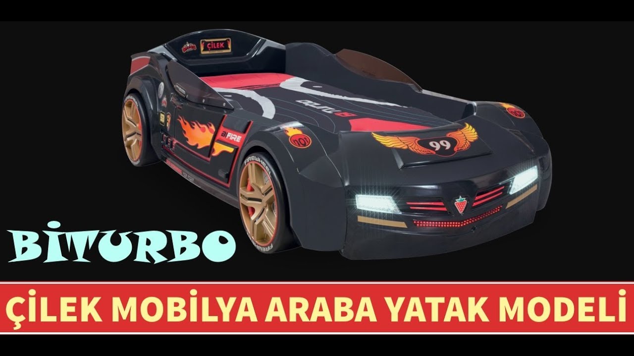 Çilek Mobilya BiTurbo Serisi Arabalı Yatak Modeli ve Fiyatları YouTube