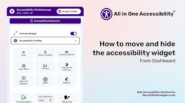 How to Move or Hide the Accessibility Widget | ADA Dashboard Tutorial