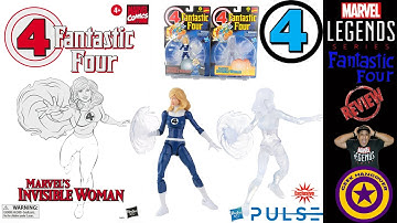 Pulse Exclusive Marvel Legends Retro Fantastic Four Invisible Woman Action Figure Unboxing & Review
