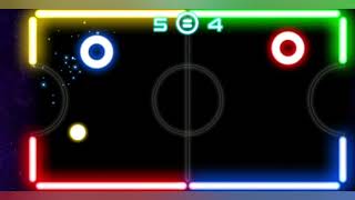 Glow hockey game two player play screenshot 5