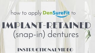 HOW to APPLY DenSureFit to the UPPER DENTURE (official DenSureFit