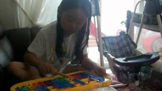 Jihye Play Her Xylophone