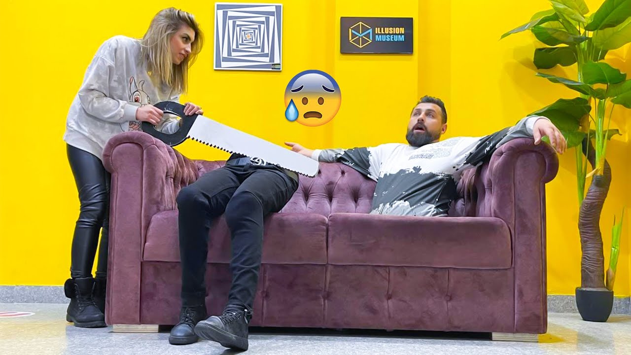 أول مرة نجرب الخدع البصرية😱 دخلنا لمكان غريب جداً 😢