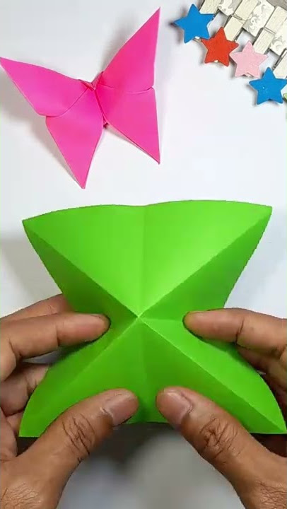 Origami Butterfly Craft #shorts | Buat Kupu-Kupu Dari Kertas #shortvideos