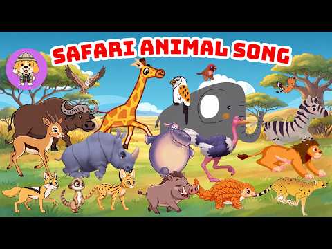 Safari Animal Sounds 🐶🦁🐘 | Sing Along with Wild Animals | Little Puppy Learn
