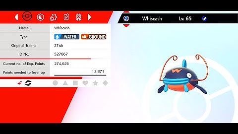 Shiny Whiscash - Pokemon Sword - Dynamax adventures