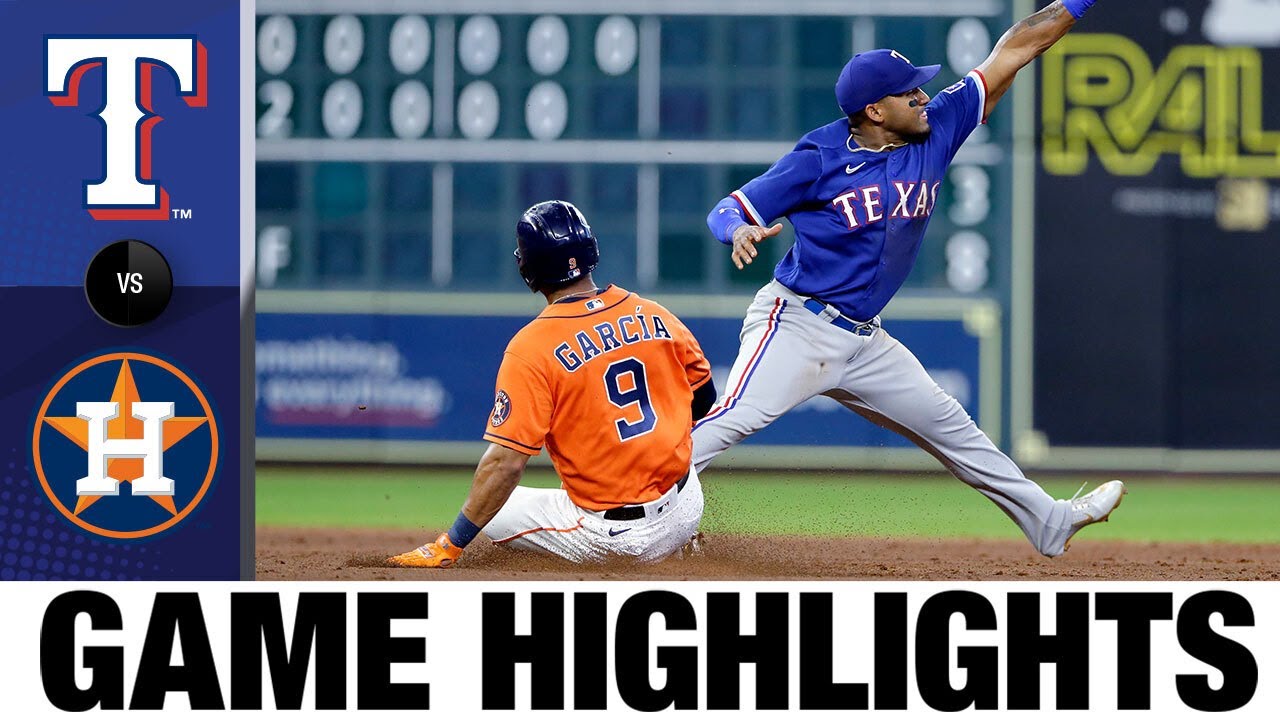 Rangers vs. Astros Game Highlights (7/23/21) MLB Highlights YouTube