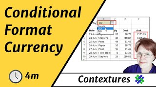 Conditional Formatting Currency Symbols in Excel 2010