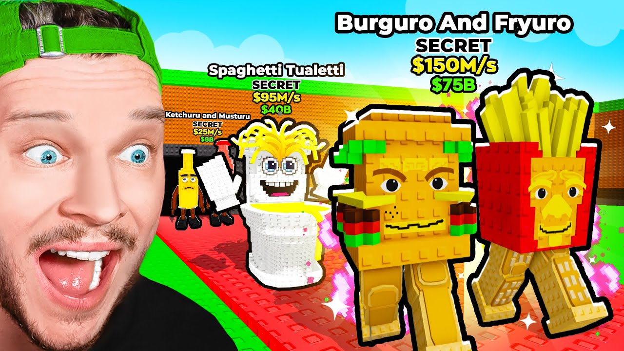 0€ à 1 TRILLION avec Seulement des Brainrots de Nourritures !