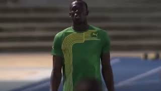Usain Bolt 100m World Record Warm-up (2009 Berlin World Championships)