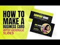 How to Create Professional Business Card Designs in Google Slides