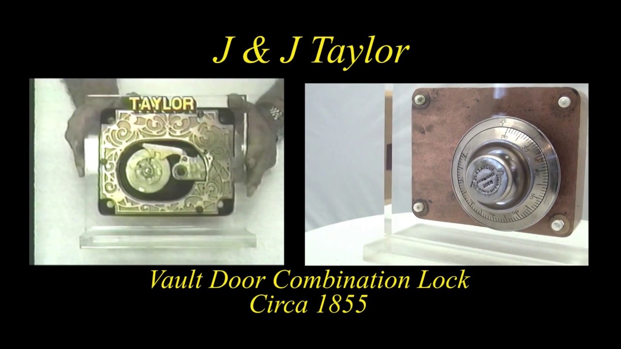 J J Taylor Vault Door Combination Lock Circa 1855 Youtube