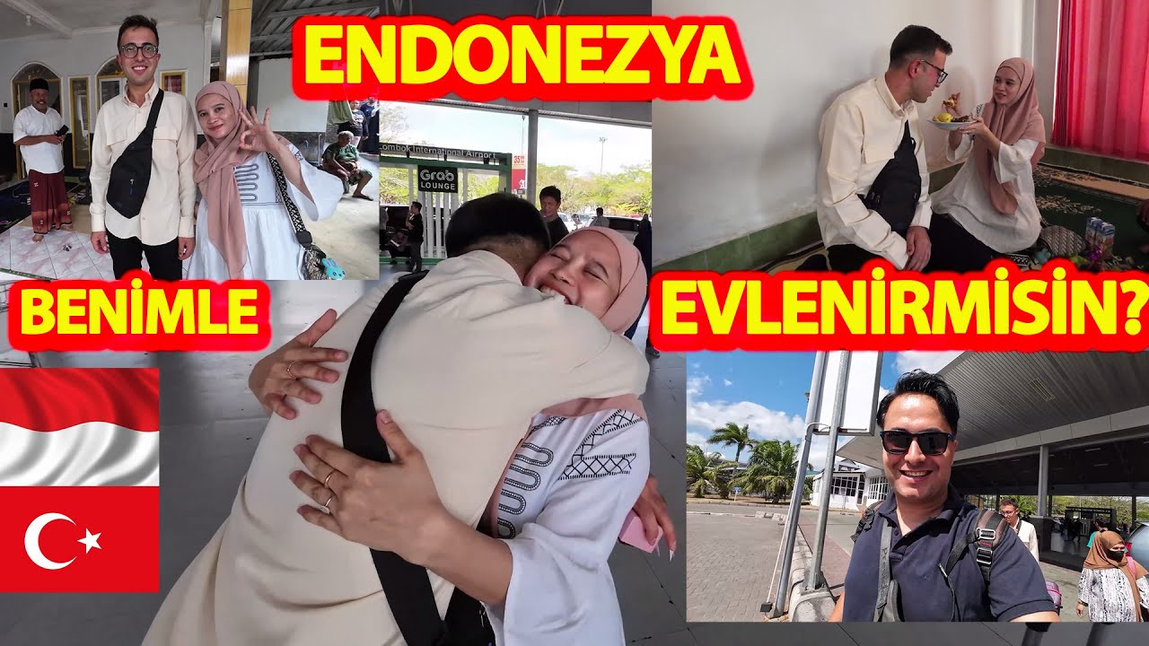 Türkiye’den Endonezya’ya Uçtu, Havalimanında Sürpriz Evlilik Teklifi Yaptı!#endonezya