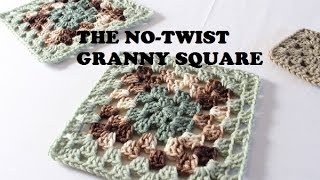 Easy Granny Square - No Seam, No Twist! Easy to Follow Written