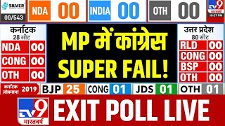 Madhya Pradesh Exit Poll : MP में Congress सुपर फेल? | #exitpollontv9 | NDA | INDIA | Congress | BJP