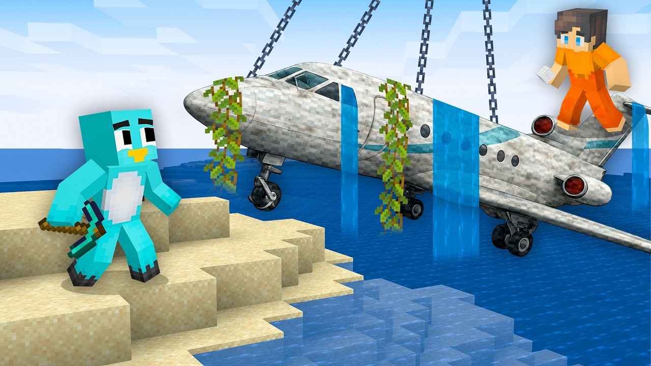 We Restored an ABANDONED PLANE in Minecraft!