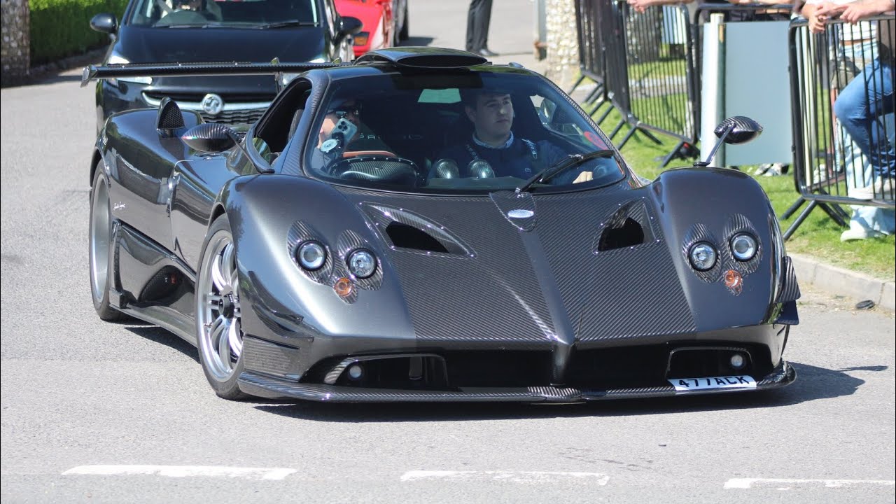 Hypercars leaving a car meet 2024 (Zonda, Valkyrie x2, SP3, P1 x2, 918 x4, SP2, Agera, CCX-R, F50…)