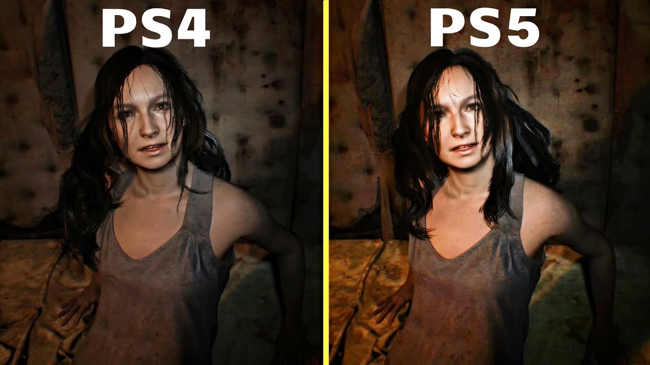 Resident 7 PS5 Ray On PS4 Graphics Comparison - YouTube