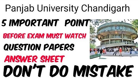 Panjab University Online exam 2021 | Pu odd semester exam 2021 | Punjab University | Ankush Damara