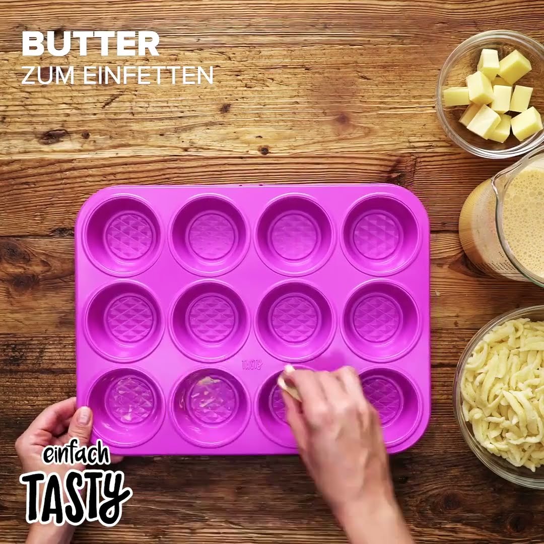 Herzhafte Muffins mit Spätzle selber machen | Einfach Tasty #Shorts ...