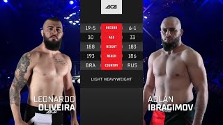 Леонардо Сильва де Оливейра vs. Адлан Ибрагимов | Leonardo Silva de Oliveira vs. Adlan Ibragimov