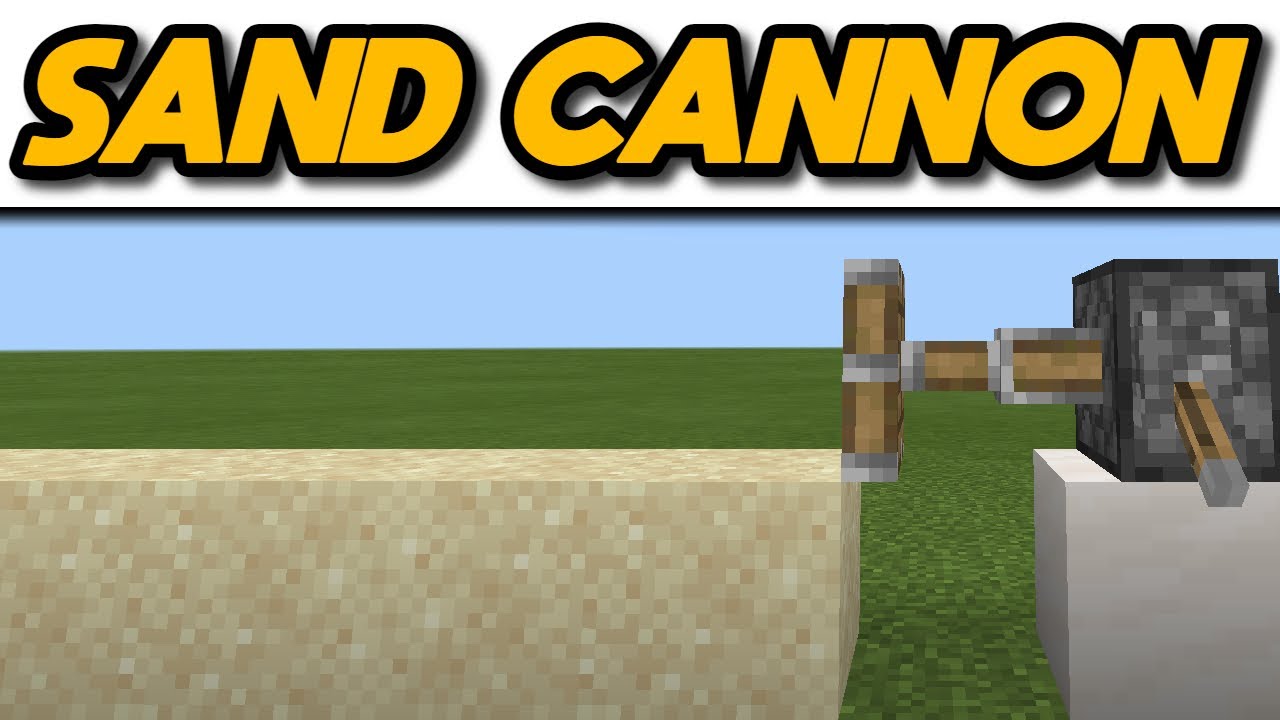 Minecraft Working Sand Cannon 