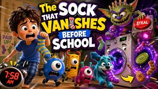 The Sock That Vanishes Before School 🧦👀 | OteoLand Cartoon