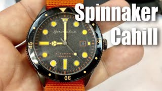 Cahill black and orange 43mm automatic dive watch by Spinnaker SP-5033-03 review screenshot 1