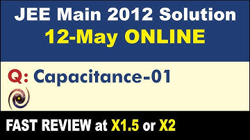 JEE Main 2012 Physics Solutions | Capacitance-01