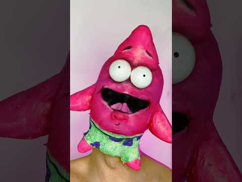 Turning Myself Into Patrick Star ⭐ SpongeBob SFX Makeup ⭐️ #spongebob #makeup #shorts