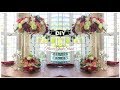 DIY Tall  Flower Ghost Stand Crystal Lighted Wedding Centerpiece | Tutorial