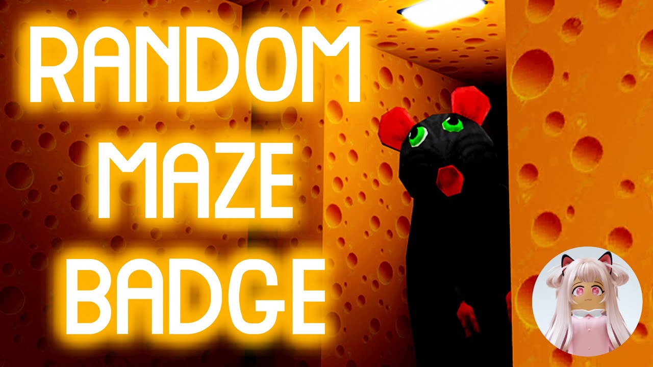Roblox Cheese Escape - HOW TO GET THE *RANDOM MAZE* BADGE - Full Walkthrough