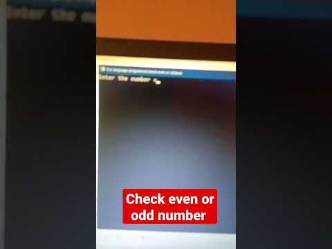 Check even or odd number in c language #shorts #short