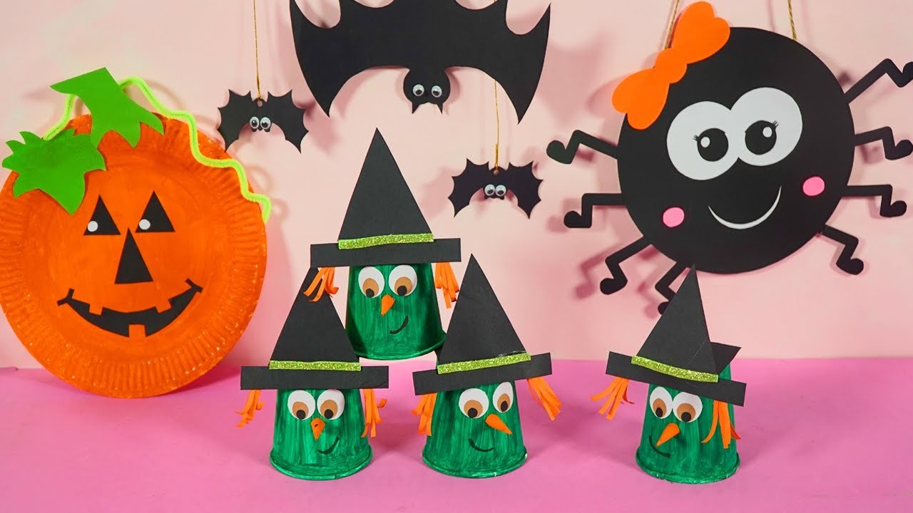 Halloween Decor Ideas || Halloween paper cup crafts #shorts - YouTube