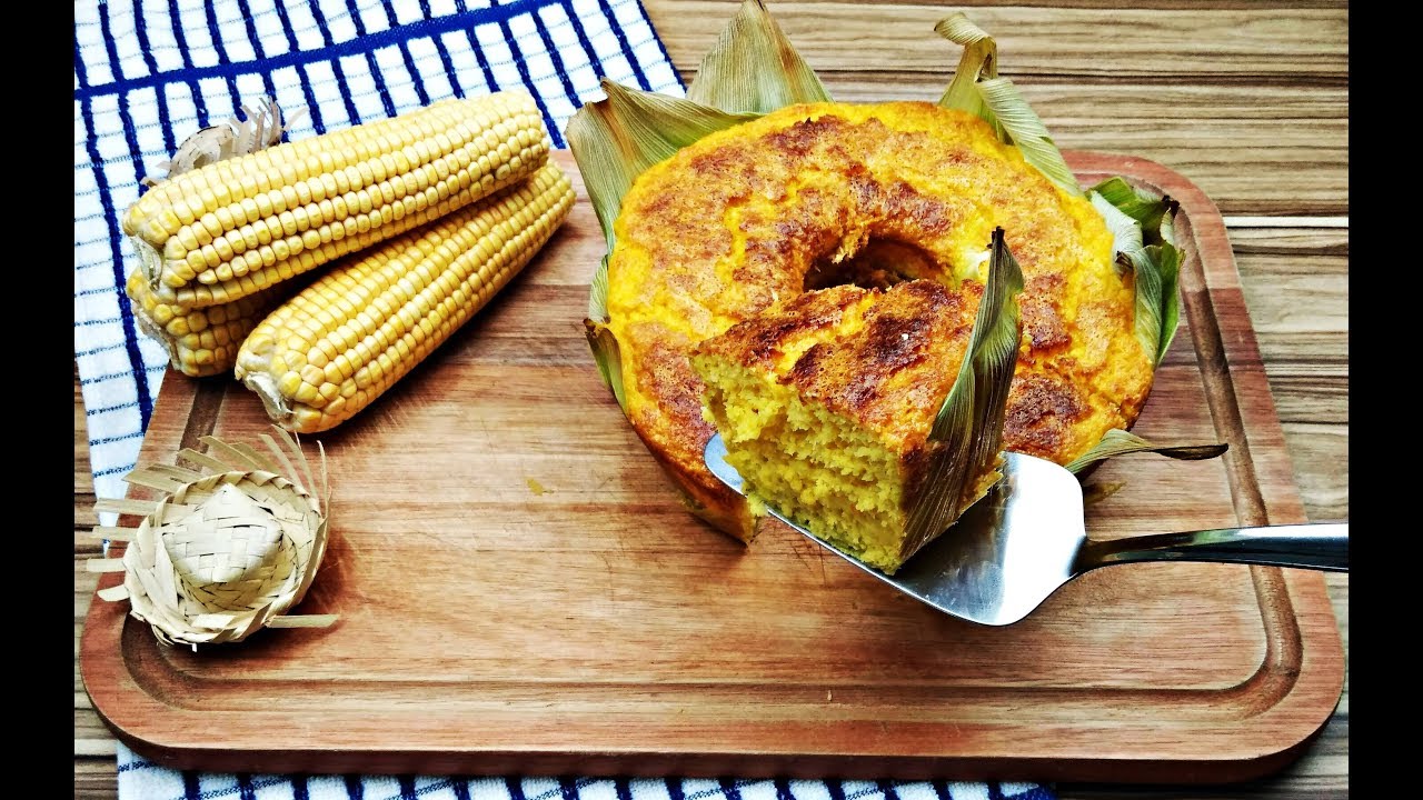 BOLO DE MILHO VERDE NA PALHA FESTA JUNINA PART MÃE S.O.S RECEITAS