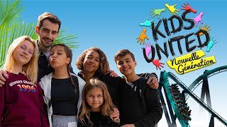 Les Kids United (valentina, gloria, nathan, ilyana et dylan) dans les manèges de Nigloland