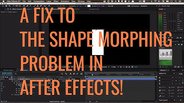 After Effects Tutorial | QUICK TIP | Morphing Mask Shapes Problem and Solution