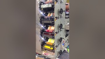 4 Color Flexo Printing Machine with UV double die cutting unit