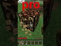 noob vs pro vs hacker vs god challenge #challenge #minecraft #shorts
