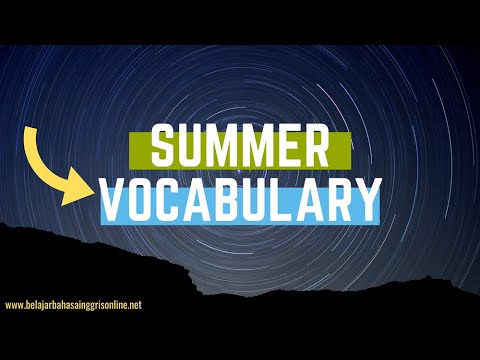 Summer Vacabulary Kosa Kata Bahasa Inggris Tentang Musim Panas