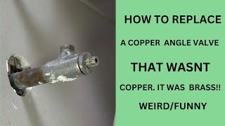 HOW TO REPLACE A COPPER PIPE THAT WASNT COPPER .  IT WAS BRASS!!!!   YIKES!!!! by Alex The Handyman 405 views 4 months ago 2 minutes, 32 seconds