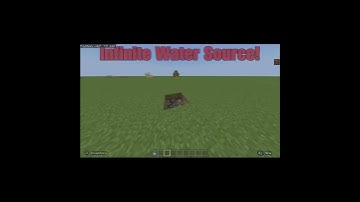 How To Make An Infinite Water Source! #shorts #short #youtubeshorts