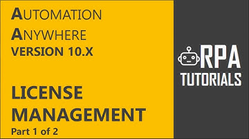 Automation Anywhere 10.5 Control Room - License Management - 1/2