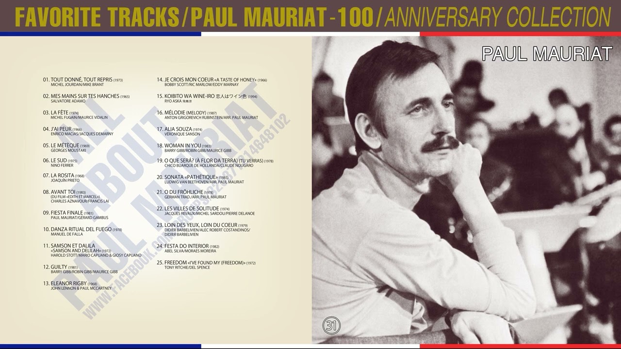 Paul Mauriat vol.31 100th anniversary collection - YouTube