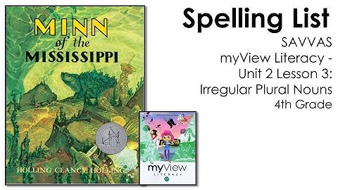 SAVVAS MyView Literacy - Unit 2 Lesson 3 - Spelling - 4th Grade