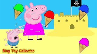 Peppa Pig Ice Cream Learn Colours Funny Cartoons For Children To Learn Colors Nursery Rhymes Kids