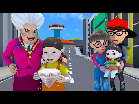 Rich or Poor Challenge? Tani & Nick and Squid Game Doll, Who is richer? Funny Scary Teacher 3D
